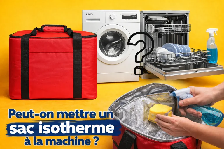 Peut-on mettre un sac isotherme à la machine à laver