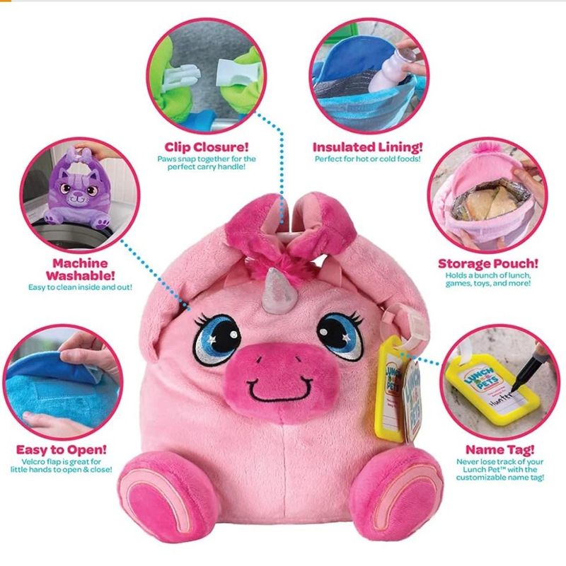 Sac isotherme enfant licorne et animaux – vue 9