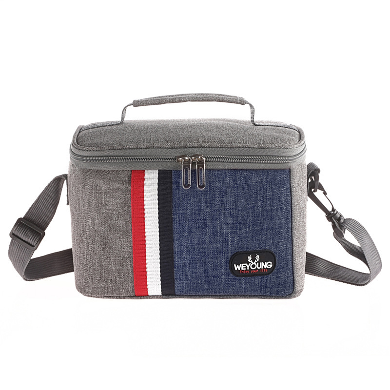 Sac isotherme repas rayé