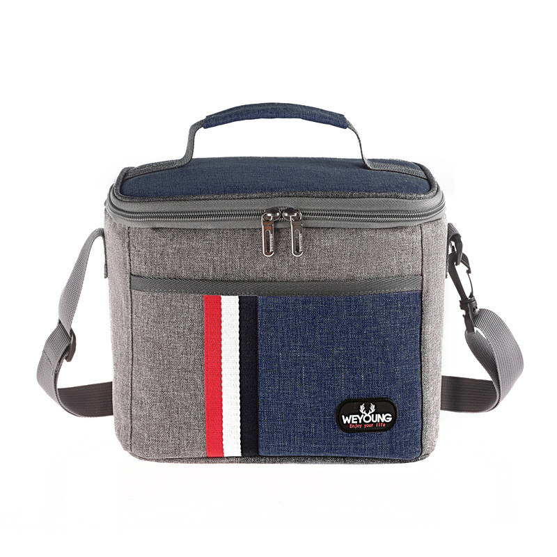 Sac isotherme repas rayé
