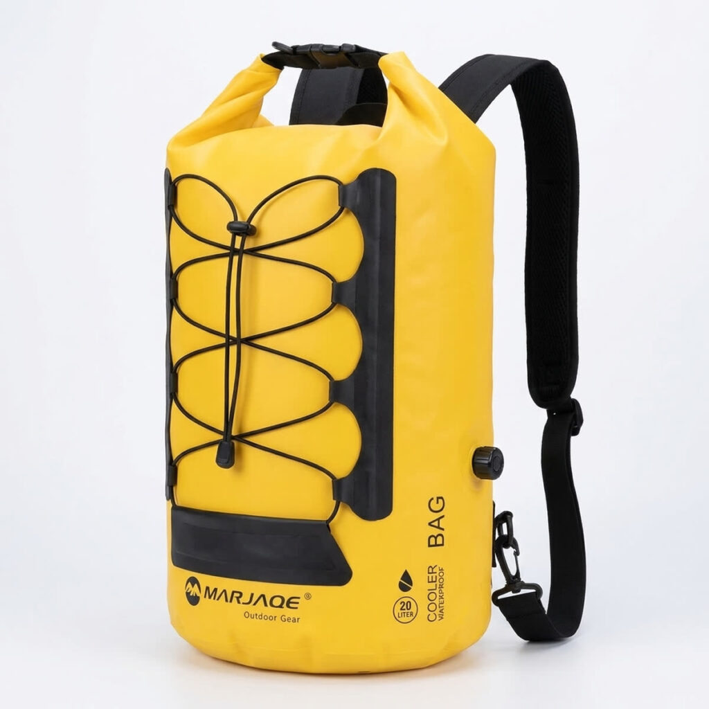 Sac isotherme camping outdoor - photo e-commerce fond blanc