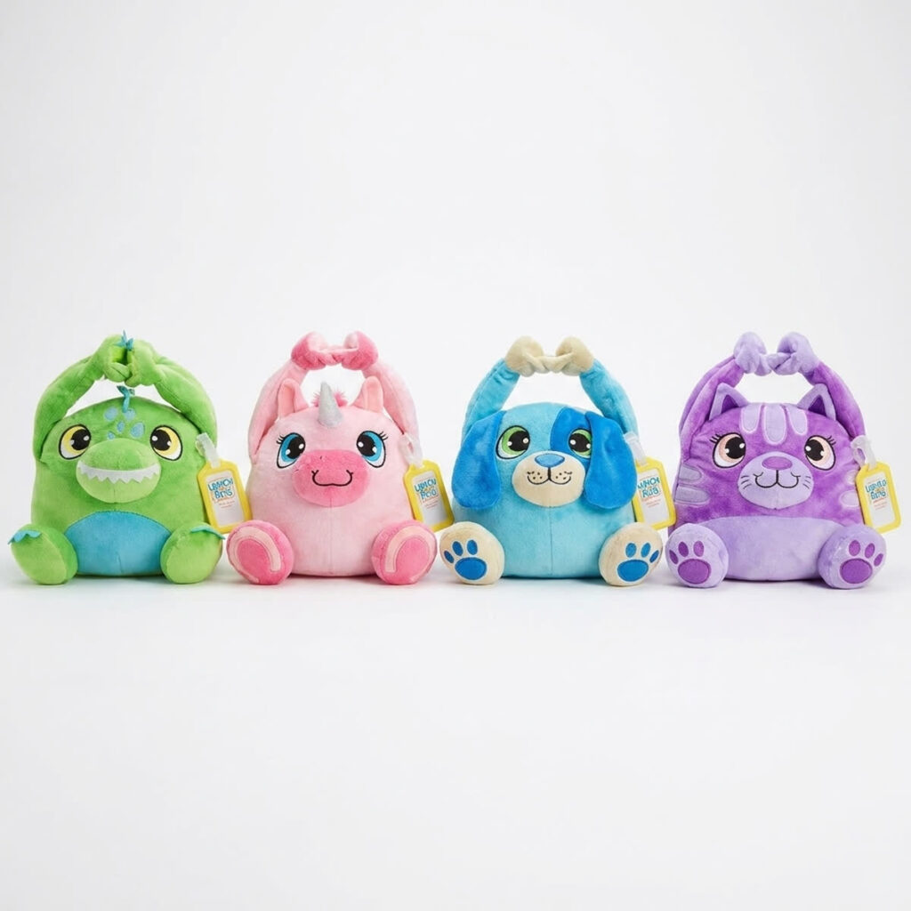 Sac isotherme enfant licorne et animaux - photo e-commerce fond blanc
