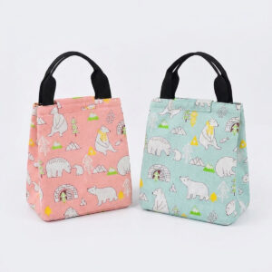 Sac isotherme étudiant lin - photo e-commerce fond blanc